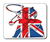 NA Il Meglio del Tappetino per Mouse Britannico Sherlock Holmes Union Jack / 25x30cm