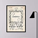 Nacnic Patentes-JUEGOSMESA - Monopoly - Fondo Vintage