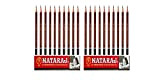 Nataraj 621 scrittura matite con 2 free & 2 temperamatite – Confezione di 20 matite