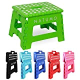 NATUMO® - Sgabello pieghevole di alta qualità, portata 150 kg, per cucina, bagno, giardino, per bambini e adulti