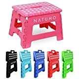 NATUMO® - Sgabello pieghevole di alta qualità, portata 150 kg, per cucina, bagno, giardino, per bambini e adulti