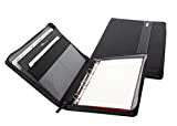 Nava Design - Astuccio Portablocco Fogli A4 e Tablet con Chiusura a Zip e Manico, Colore Nero - Dimensioni 34 ...
