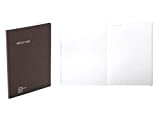 Nava DESIGN - Notes Bianco con Tasca Porta Documenti Formato A5, Colore Caffè - Dimensioni 21 x 15 x 1 ...
