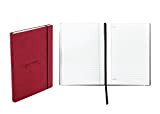 NAVA DESIGN - Quaderno di design formato A5, Colore Bordeaux - Dimensioni 21 x 15 cm
