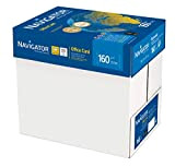 Navigator Office Card Carta Premium per ufficio, Formato A4, 160 gr, Confezione da 5 Risme da 250 Fogli