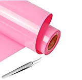 NCRGB® Rosa Vinile Termoadesivo per Tessuti 30.5×305 cm,Pellicola per Plotter in Vinile a Trasferimento Termico,Facile da Tagliare e Eliminare,Vinile Permanente ...