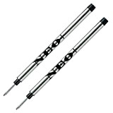 NEO+ Penna roller a 2 ricariche in inchiostro nero, lunghezza 11,5 cm