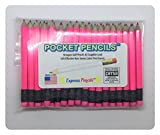 Neon Pink Golf matite con gomma – Half, Classroom, Pew, short, mini, misura piccola, non Toxic – Hexagon, Sharpened, # 2 Pencil, color – neon rosa, confezione ...