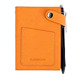 NetEraEU Elfinbook 2,0 Smart Notebook Cancellabile Notebook impermeabile Notepad Riutilizzo (Nero) mini-Orange