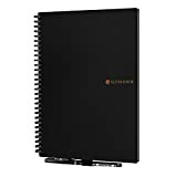 NetEraEU Elfinbook 2,0 SMART Notebook rimovibile notebook impermeabile Notepad riutilizzo 6,9"x 9,8" pollici (B5 nero)