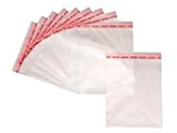Netuno 100 sacchetti autoadesivi trasparenti 13,5 x 18,5 cm (+ aletta 3 cm) bustine trasparenti autoadesivi in cellophane sacchetti per indumenti sacchetti per ...