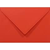 Netuno 1000 buste lettera colorate rosso formato C6 114 x 162 mm Rainbow 80g buste per partecipazioni taglio a punta gommate