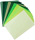 Netuno 20 fogli cartoncini colorati verdi formato A4 210 x 297 mm mix colorato A5 Fogli colorati di carta e ...