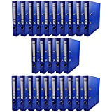 Netuno 25 raccoglitore cartone ecologico riciclato blu a 2 anelli A4 dorso 5 cm faldone portadocumenti per ufficio scuola archivio