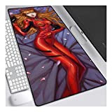 New Century Evangelion Tappetino per XXL Mouse da Gioco - Gaming Mousepad Extra Grande 800 x 300mm - Pad 3mm ...