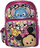 New Disney I Love Tsum Tsum 16" inches Canvas Pink Backpack style 3