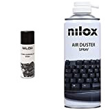 Nilox NXA02187 Alcol Isopropilico Spray Ideale per la Pulizia di Componenti Elettronici & NXA02061-1 Bomboletta Spray Aria Compressa per Pulizia ...