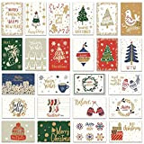 NLR Pacchetto biglietti d'auguri di Natale # Stagione di Natale | 24 Carte di 24 Disegni Unici | 14x9 cm ...