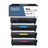 NoahArk Cartucce Toner Compatibili HP 304A (CC530A CC531A CC532A CC533A) di Ricambio per HP Color Laserjet CM2320 CM2320fxi CM2320nf CP2025 ...
