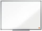 Nobo Lavagna Bianca Magnetica in Acciaio Laccato, 600 x 450 mm, Cornice in Alluminio, Sistema di Montaggio ad Angolo, Incl. ...