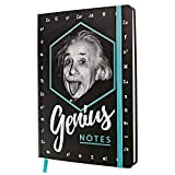 Nostalgic-Art Taccuino retrò a puntini, Einstein – Genius Notes – Idea regalo per studenti, Bullet Journal dotted, Design vintage, A5