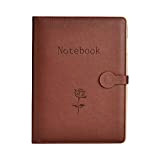 Notebook in Pelle A5,SEEALLDE Notebook di Composizione per Riutilizzabile con Tasca Travel Diary Cartella per Conferenze Notebook 240 Pagine Spesse ...