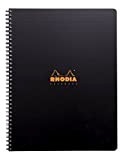 Notebook Rhodiactive Quaderno a righe, 90g Ri A4+ 160 fogli, colore Nero