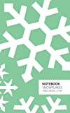 Notebook Snowflakes (5x8 Taccuino) (Green)