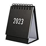 NUOBESTY Mini calendario da tavolo calendario desktop da 1 pz 2023 per pianificatore giornaliero (nero) - da gennaio 2023 a ...