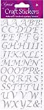 Oaktree Crafts Eleganza - Set di lettere dell'alfabeto stilizzate, numero 66, colore: Argento