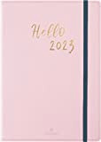 Oberthur - 1 Agenda settimanale My Hello – Formato 15 x 21 cm – Colore Rosa Pale – Gennaio 2023 ...