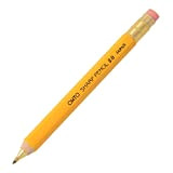 OHTO - Matita meccanica Sharp Pencil, con gomma, 2.0, 2,0 mm, corpo giallo (APS-680E, giallo)