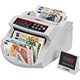 OIdFe Conta Banconote Denaro Contatore Con Display LED Contabanconote Professionale Con Rivelatore di Banconote False, UV/MG, 1000 banconote/minuto, Conta SOLO ...
