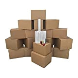 One Bedroom 18 Moving Boxes Basic Smart Moving kit: scatole, imballaggio, & Smartmove tape.