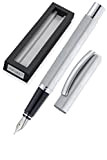 ONLINE 36597 - Set penna stilografica FH Vision Classic Silver Online Vision Feder F, argento