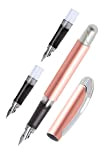 ONLINE Lettering Set College Metallic Rose, penna stilografica per destrimani con diverse molle (EF, M, 1,4 mm), impugnatura ergonomica con ...
