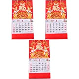 Operitacx Calendari Di Caratteri Cinesi X Decorazioni A Strappo Anno Fortunato Decorazione Festival Planner Calendario Famiglia Zodiac Decor Pattern Il ...
