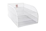 Osco 3TLTA-WHT Arctic White Wiremesh 3 Tier Letter Tray (Assembled)