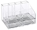 OSCO AD02 Clear Acrylic Desk Organiser with Two Drawers