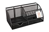 Osco Mesh MDO2 BACK Large Desk Organiser Scratch-resistant with Non-marking Rubber Pads Black