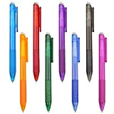 oupados 8 Colori Penne a Gel Cancellabili con Punta 0.5 MM, Penna a Sfera Cancellabile, 8 Pezzi Colori Assortiti Penne ...