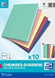 OXFORD Chemisesr-Dossiers - Copertina in carta, 240 g, 240 g, colori assortiti