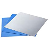 PandaHall 6pcs fogli di alluminio sottili pratica fogli di alluminio in bianco per stampaggio pannello piatto metallo artigianale per creazione ...