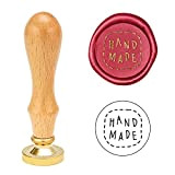 PandaHall Hand Made Timbro Sigillo in Cera con Manico in Legno Timbro Sigillo retrò Vintage per Valentine Abbellimento di Buste, ...