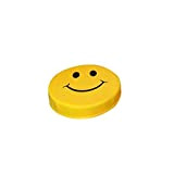 PanQube Soft Foam Active play Embroiderd Smiley Face round Seats for Toddlers and Kids Yellow 39 X 8