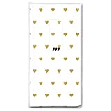 Paper+Design - 10 confezioni di fazzoletti per matrimonio, battesimo, comunione, con scritta "Herzen", colore: oro