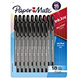 Paper Mate InkJoy 100ST Ballpoint Pens, Medium Point, 1.0mm, Black, 18 Count - 1 Pack