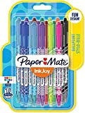 Paper Mate InkJoy Wrap penne a sfera, punta media retrattile, colori assortiti, confezione da 18