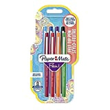 Paper Mate - Set di 8 penne Flair, punta media, colori assortiti