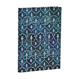 Paperblanks Diari a Copertina Rigida Velluto Blu | Righe | Midi (130 × 180 mm)